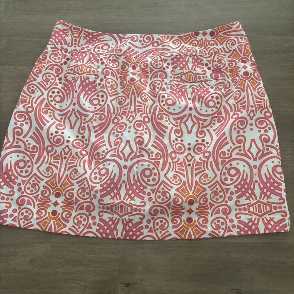 Size 10 Adidas orange and pink climacool gold skort - Picture 4 of 4